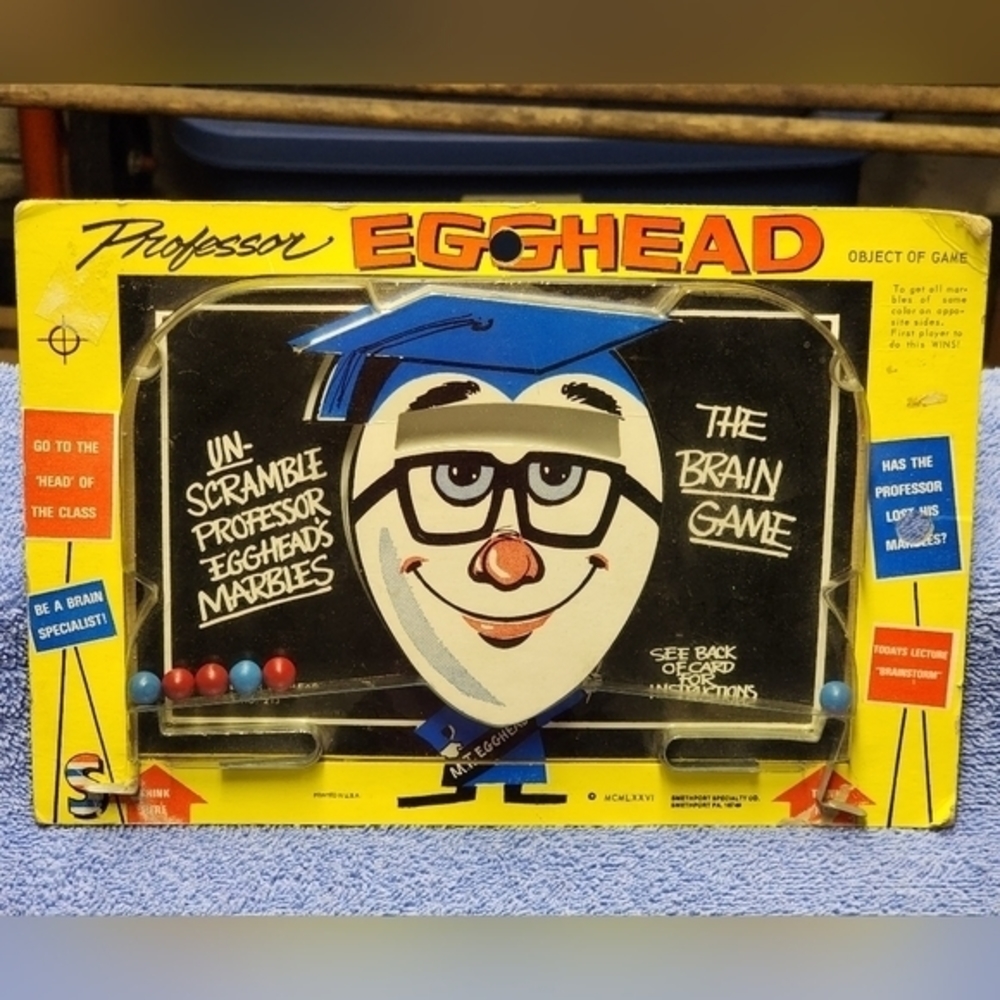 Vintage Professor EggHead Action‎ Skill Game 1976